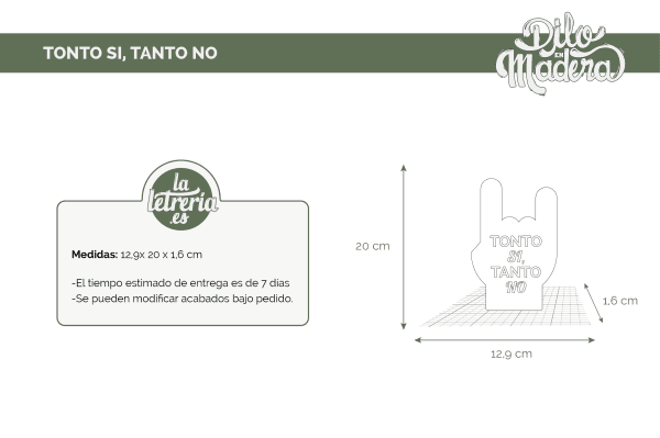 Tonto si, tanto no | Laletreria.es