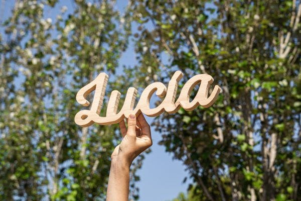 Nombre de madera – Modelo 2 | Laletreria.es