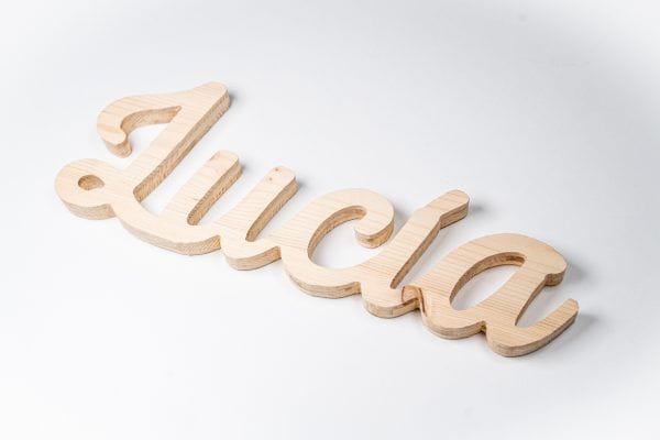 Nombre de madera – Modelo 2 | Laletreria.es