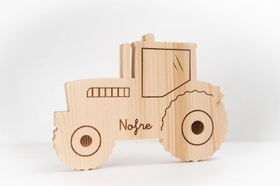 Tractor de madera – personalizable